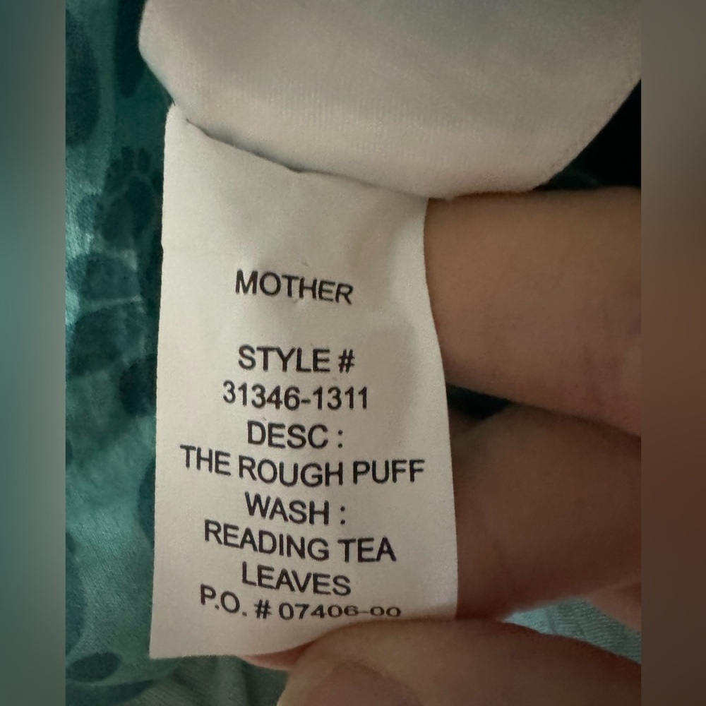 MOTHER The Rough Puff Reading Tea Leaves Jacket NWT - Picture 8 of 8